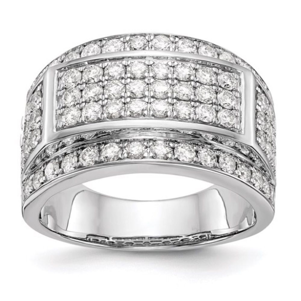 14k Lab Grown Diamond SI1/SI2, G H I, Men's Band